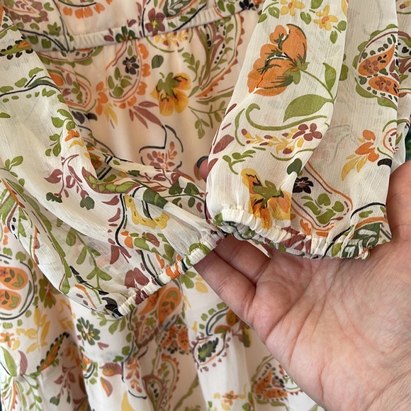 Black Tape_ Women’s Paisley Print Elastic -Waist Minidress - Large - Picture 8 of 15